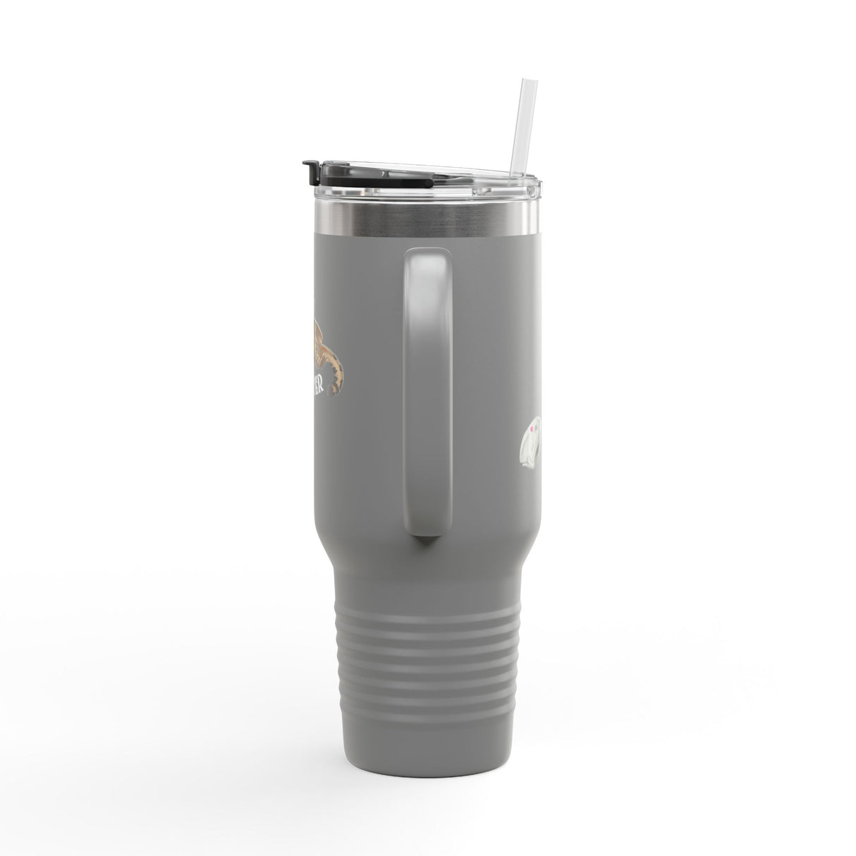 Insulated Travel Mug — "Competitive Rester" Flounder Design (40oz)