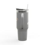 Insulated Travel Mug — "Competitive Rester" Flounder Design (40oz)