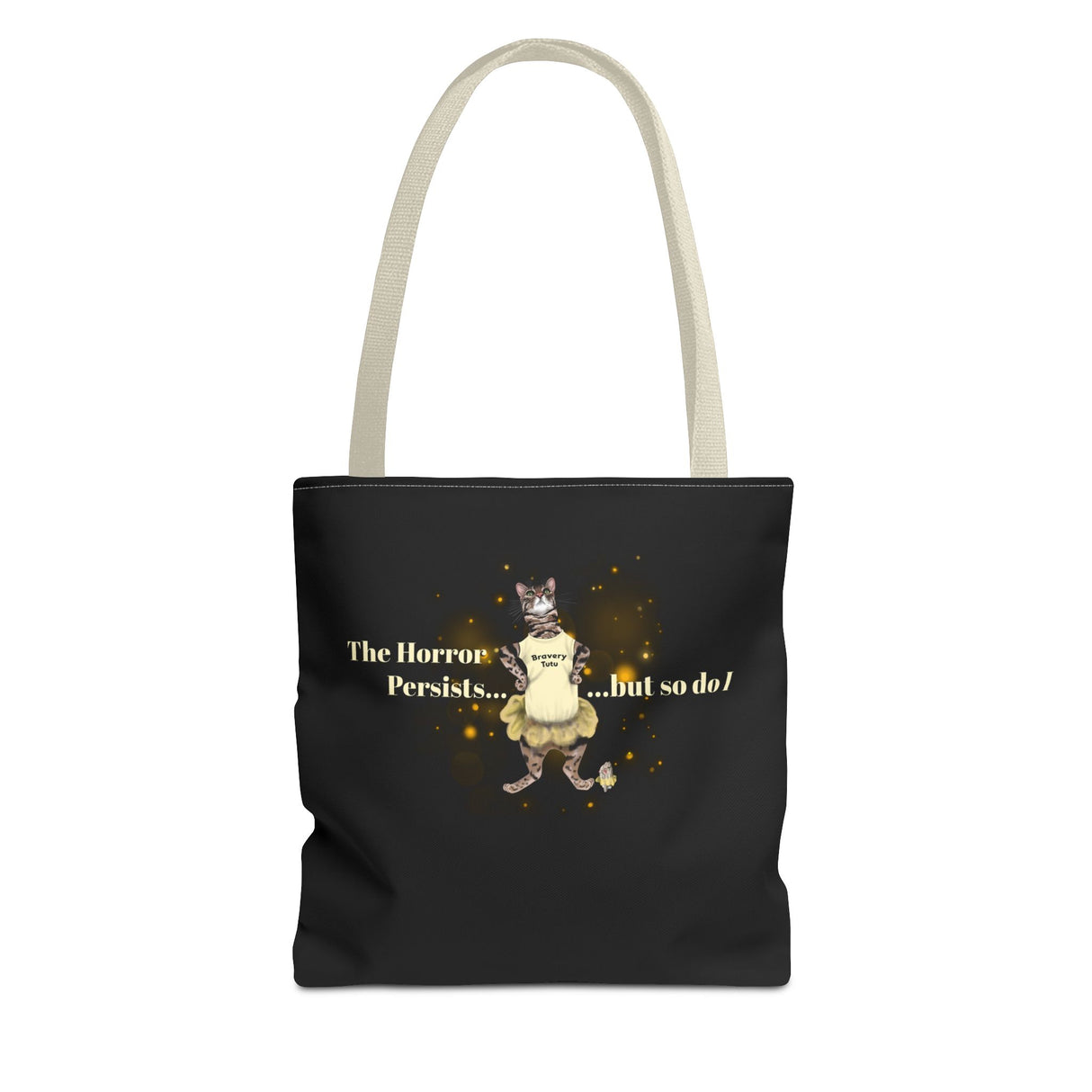 Tote Bag - Bravery Tutu Design with Flounder the Purrmaid and Mouse Toy