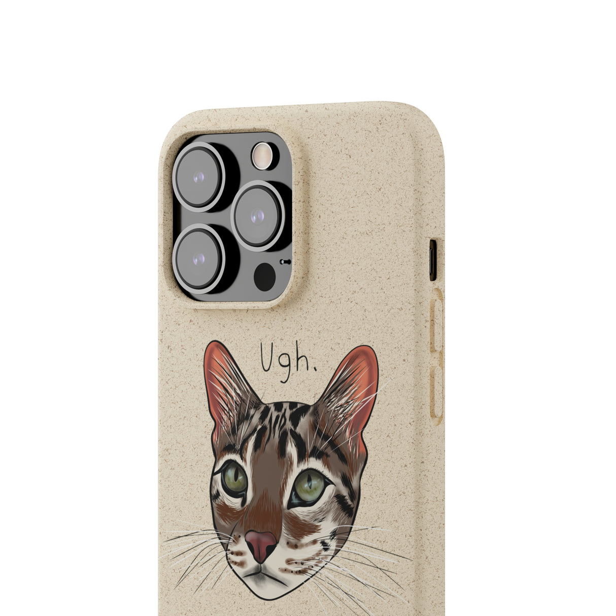 Flounder Cat UGH Biodegradable Phone Case – Eco-Friendly Protection with Personality