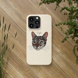 Flounder Cat UGH Biodegradable Phone Case – Eco-Friendly Protection with Personality
