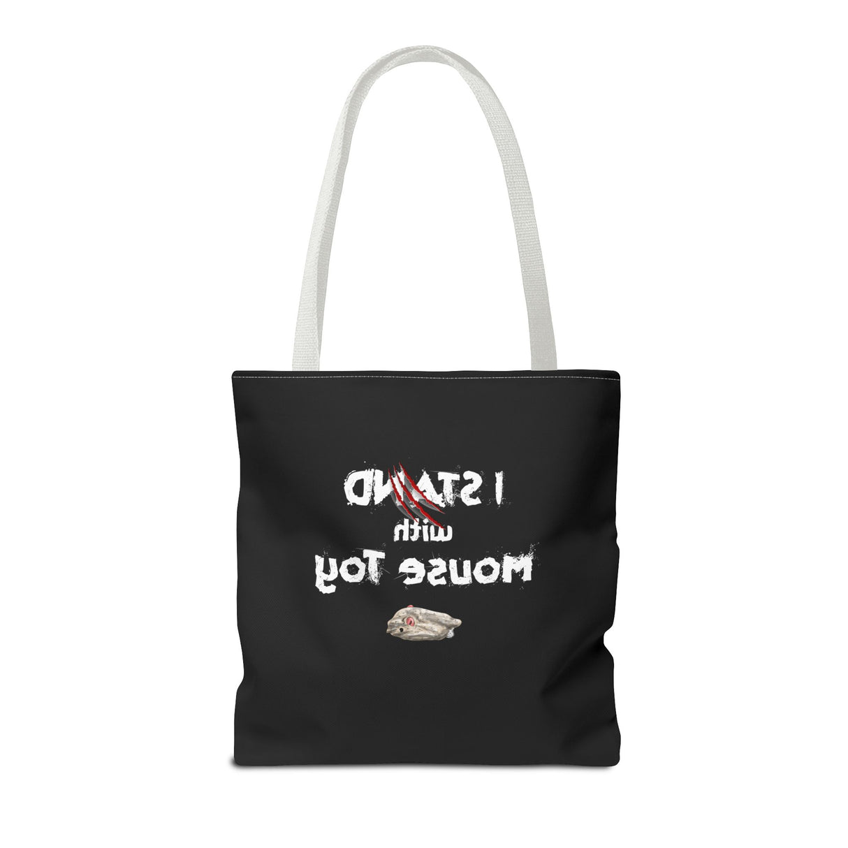 Mouse Toy Tote Bag - Hand Drawn Design by Nina