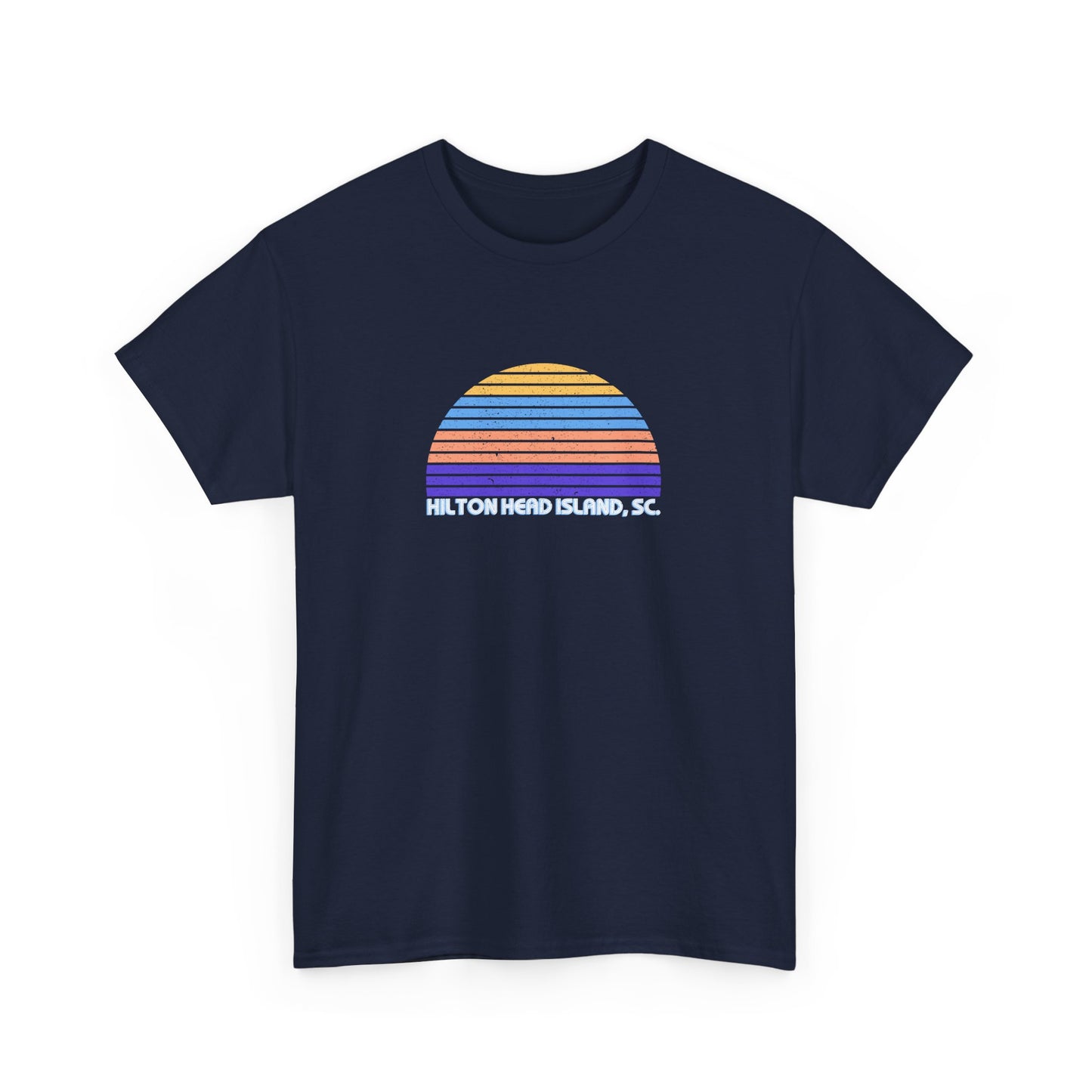 Retro Sunset Tee - Hilton Head Island, SC