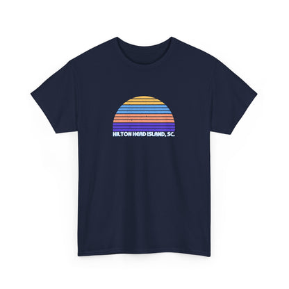 Retro Sunset Tee - Hilton Head Island, SC