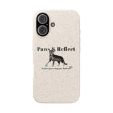 Phone Case - Paws and Reflect Biodegradable Case featuring Flounder the Purrmaid by Nina
