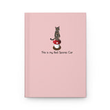 This is my Red Spores Car Hardcover Journal Matte featuring Flounder and Mouse Toy