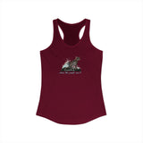Purrmaid Flounder Racerback Tank — "I Want to Be Where the People Aren't"