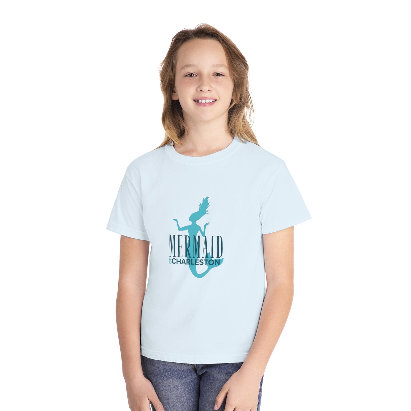 Mermaid of Charleston Youth Comfort Colors Shirt - Soft Cotton Tee