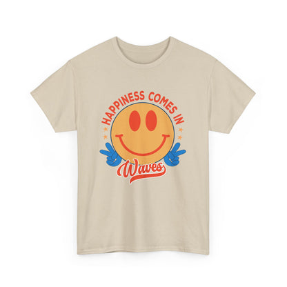 Retro Happiness Comes in Waves Unisex Tee