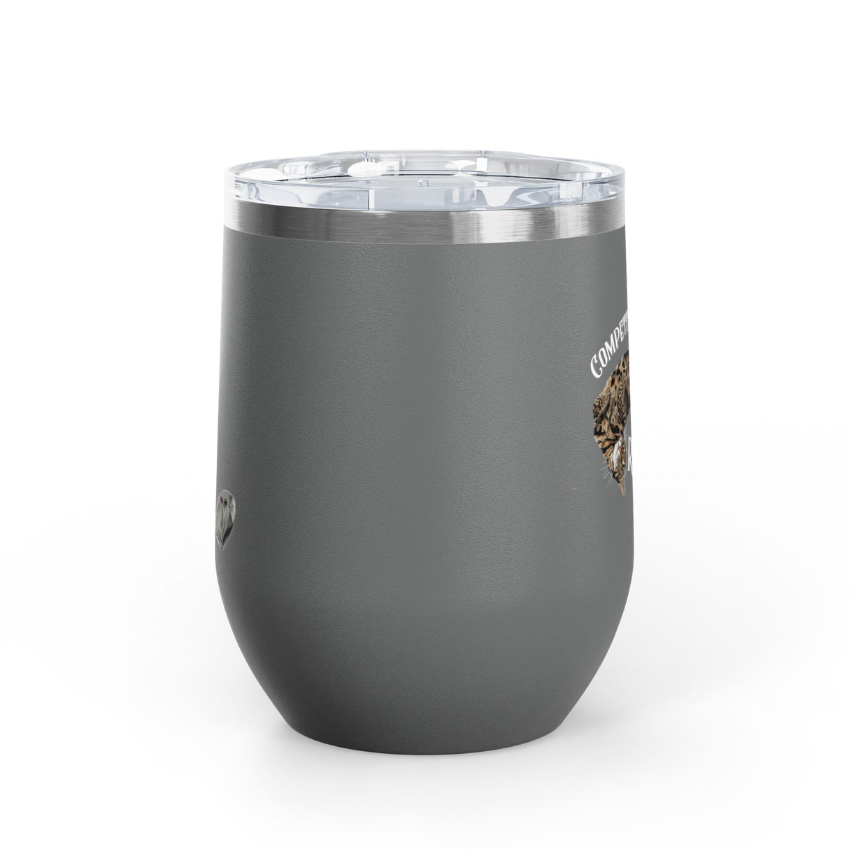 Wine Tumbler — "Competitive Rester" Flounder Design (12 oz)