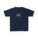 Kids Tee — "I Want to Be Where the People Aren't" Purrmaid Flounder Splash