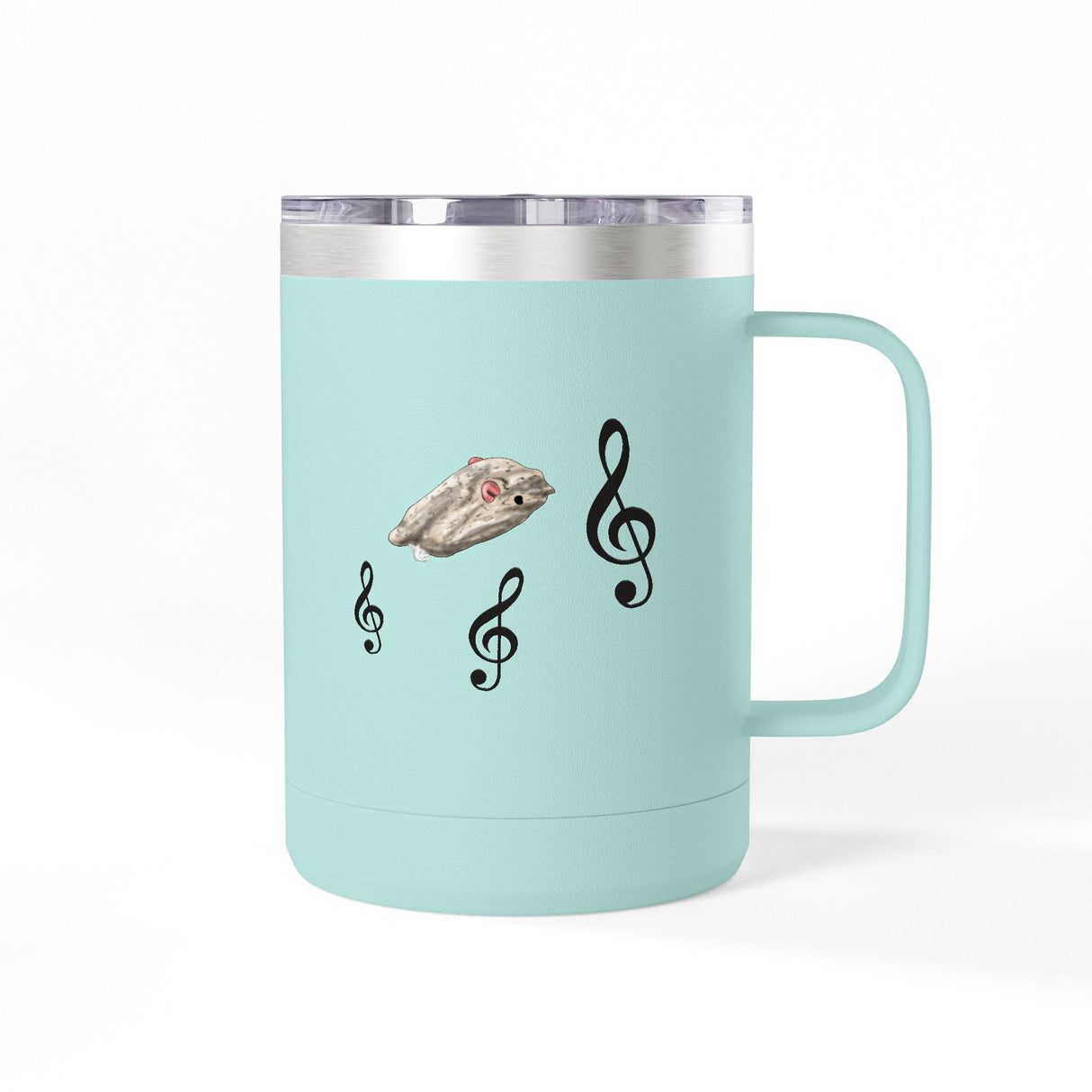 Coffee Mug Tumbler - Treble Maker Design Hand Drawn by Flounder's Mom, Nina
