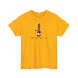 Red Spores Car Unisex Heavy Cotton Tee featuring Flounder and Mouse Toy on the Magical Mushroom