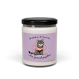 Second Position scented soy candle, 9 oz glass jar with the hand drawn Second Position design by Nina Leipold