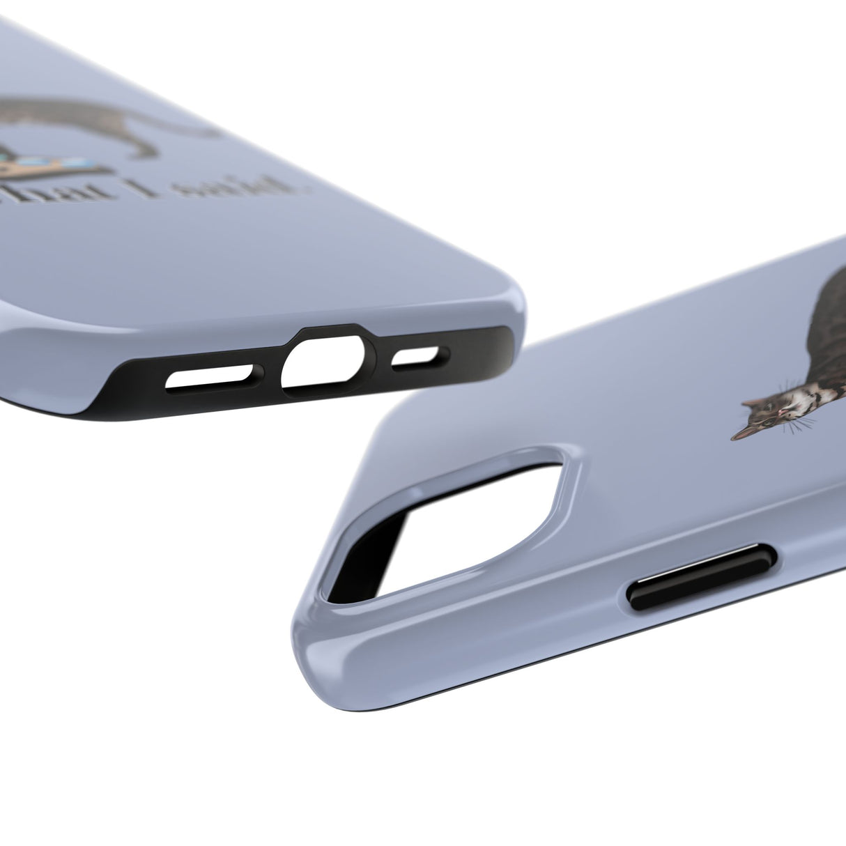 I Said What I Said Flounder Phone Case — Talking Pet Buttons Design