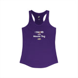 "I Stand with Mouse Toy" Women's Racerback Tank