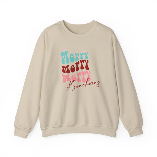 Merry Beachmas Crewneck Sweatshirt