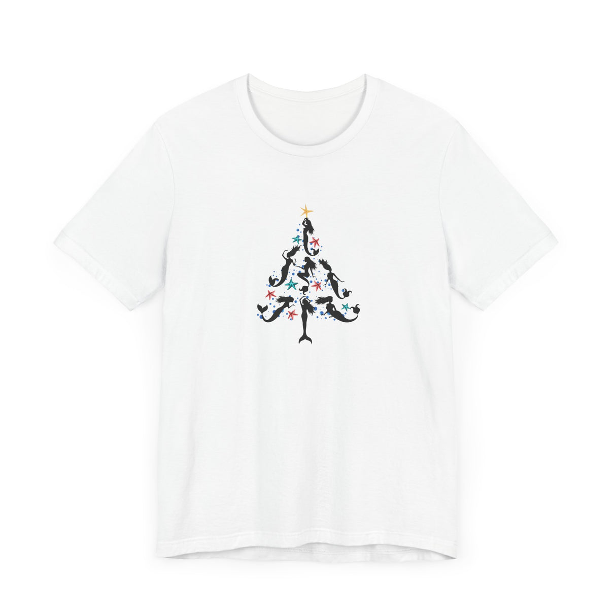Mermaid Christmas Tree Tee - Bella+Canvas