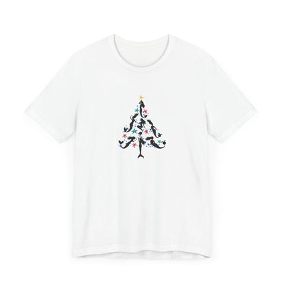 Mermaid Christmas Tree Tee - Bella+Canvas