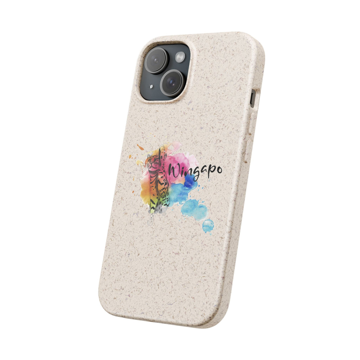 Phone Case - Wingapo Watercolor Design featuring Flounder the Purrmaid by Nina