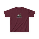 Kids Tee — "I Want to Be Where the People Aren't" Purrmaid Flounder Splash