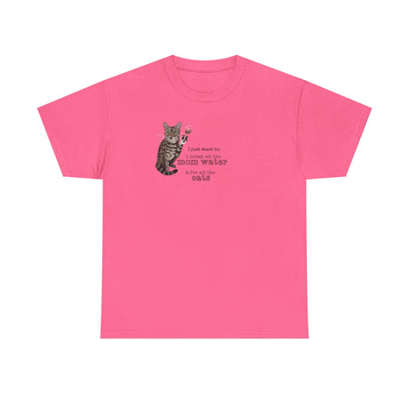 Funny Flounder Cat Wine Unisex Tee
