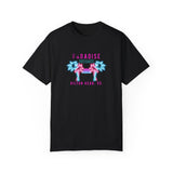 Garment-Dyed T-shirt: Retro Palm Tree Lights 'Paradise Dreamer - Hilton Head