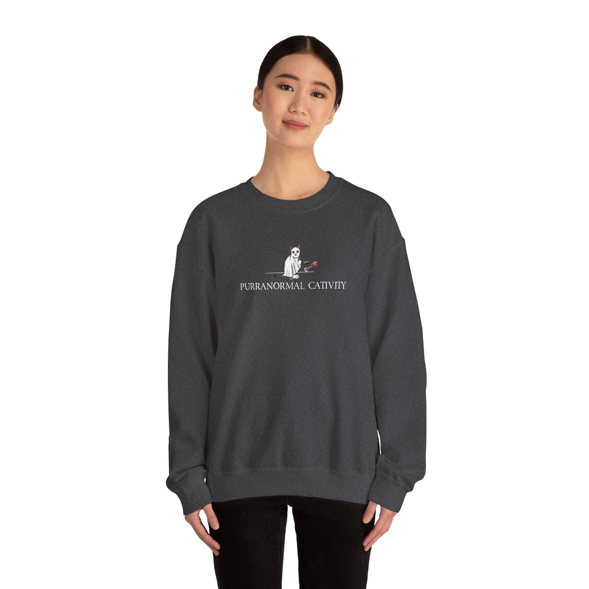 Crewneck Sweatshirt Purranormal Cativity Design by Nina