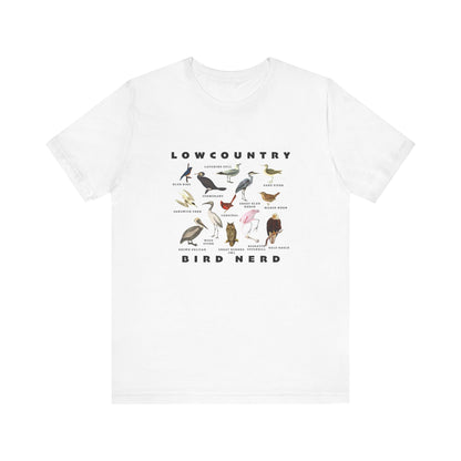 Bird Species Unisex Tee - Lowcountry Bird Nerd Shirt