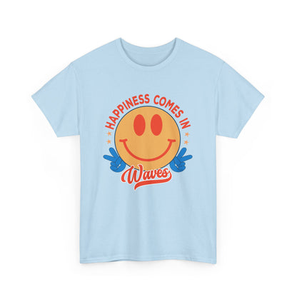 Retro Happiness Comes in Waves Unisex Tee