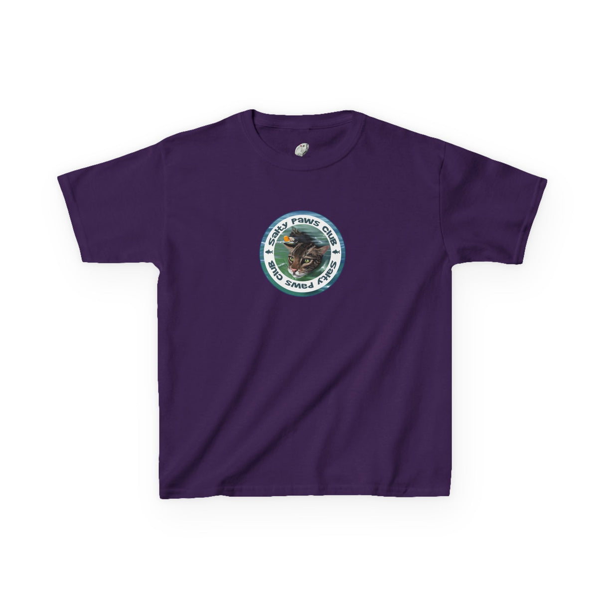 Kids Tee — "Salty Paws Club" Purrmaid Flounder & Life‑Vest Mouse Toy