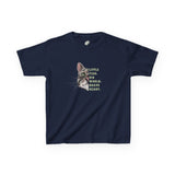 Kids Tee — "Little Fish. Big World. Brave Heart." Flounder Graphic