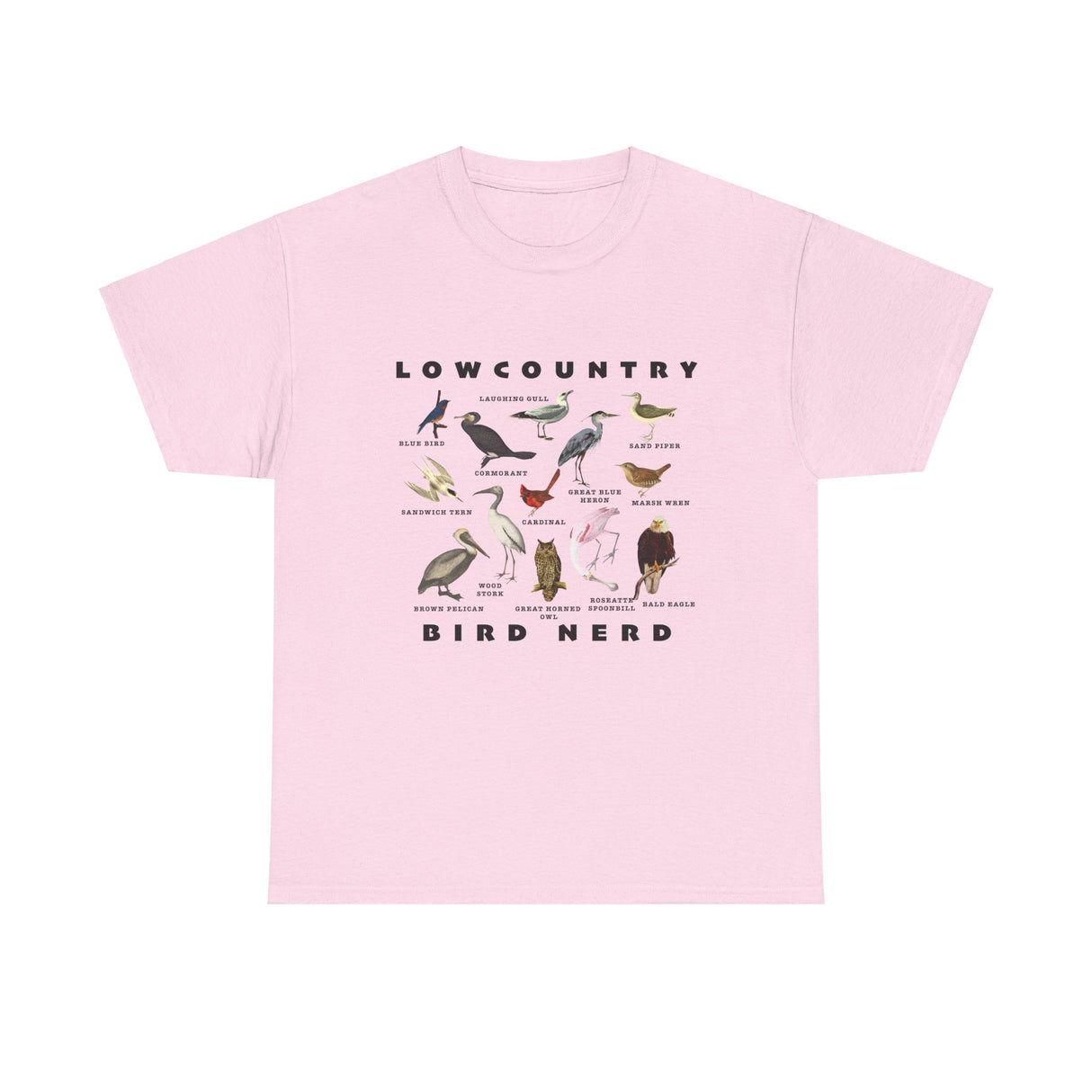 Bird Species Unisex Tee - Lowcountry Bird Nerd Shirt
