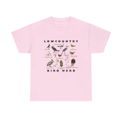 Bird Species Unisex Tee - Lowcountry Bird Nerd Shirt