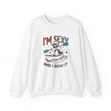 Unisex Kayaking Sweatshirt - 'I'm Sexy and I Row It'