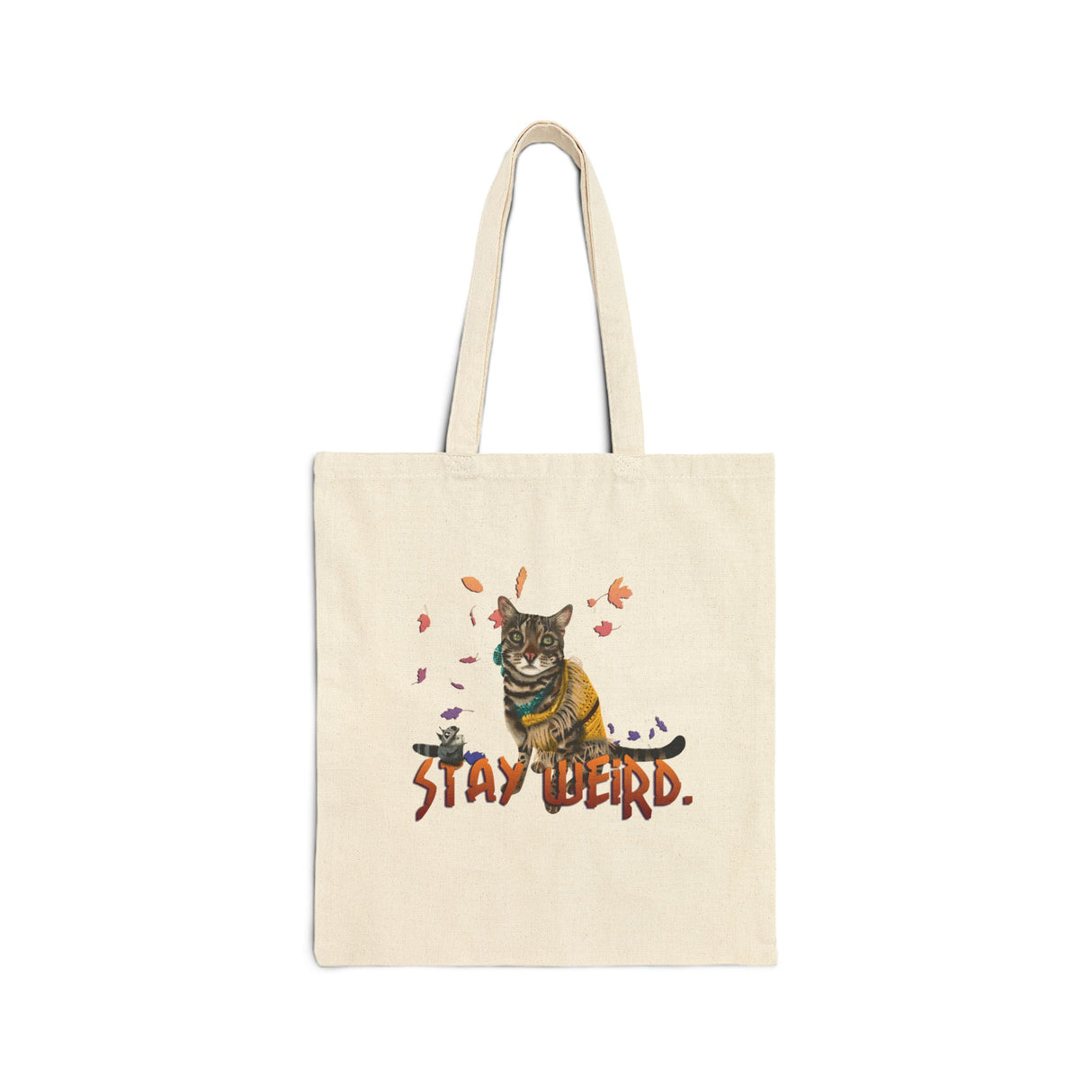 Stay Weird Flocahontas Tote Bag — Hand-Drawn Character Canvas Tote