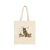 Stay Weird Flocahontas Tote Bag — Hand-Drawn Character Canvas Tote