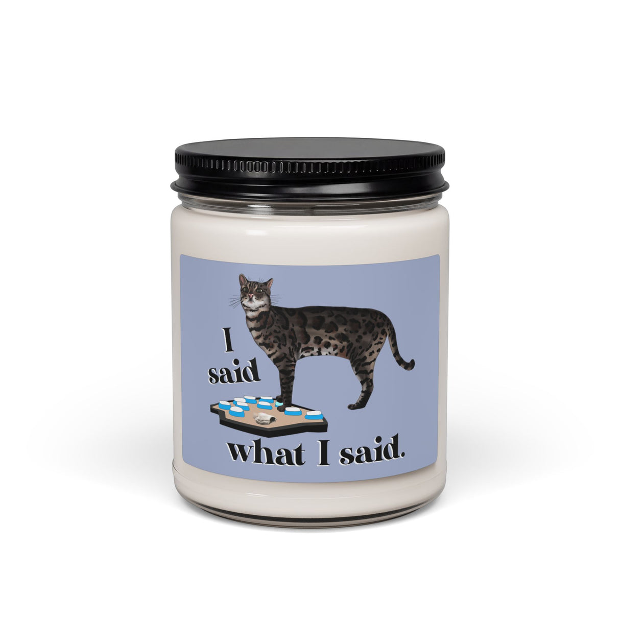 "I Said What I Said" Flounder Pet-Button Soy Candle — 9oz Scented Candle
