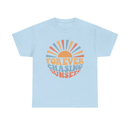 Forever Chasing Sunsets Cotton Tee