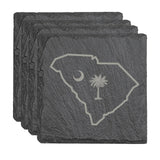 South Carolina Slate Coasters - Set of 4 - 17 design options