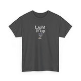 Light it Up Unisex Tee - Mouse Toy Menorah Design