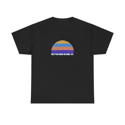 Retro Sunset Tee - Hilton Head Island, SC