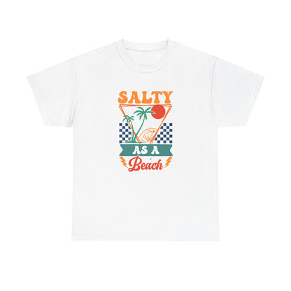 Salty As a Beach Unisex Cotton Tee