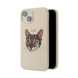 Flounder Cat UGH Biodegradable Phone Case – Eco-Friendly Protection with Personality