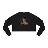 Stay Weird Cropped Sweatshirt — Flocahontas & Mouse Toy Artwork