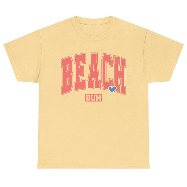 Beach Bum cotton tee in yellow haze