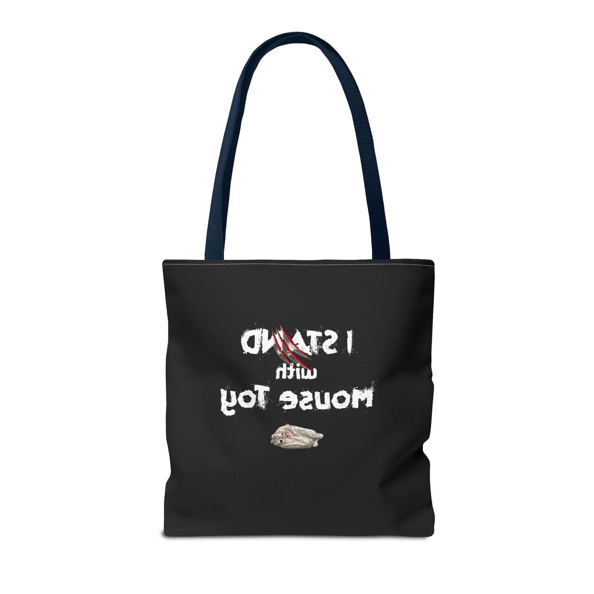Mouse Toy Tote Bag - Hand Drawn Design by Nina