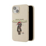 Flounder Cat - Bring Back Christmas Biodegradable Phone Case – Festive & Eco-Friendly