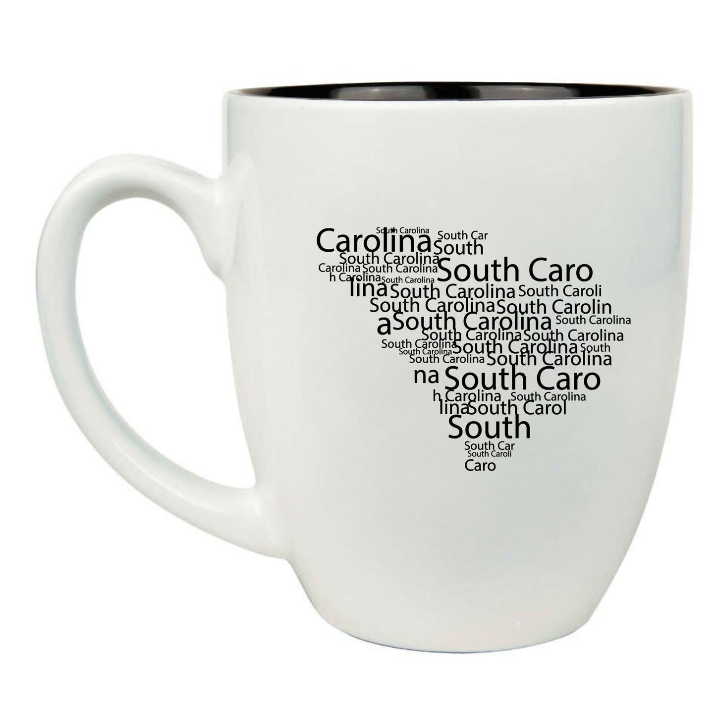 South Carolina 16 oz. White Ceramic Bistro Coffee Mug