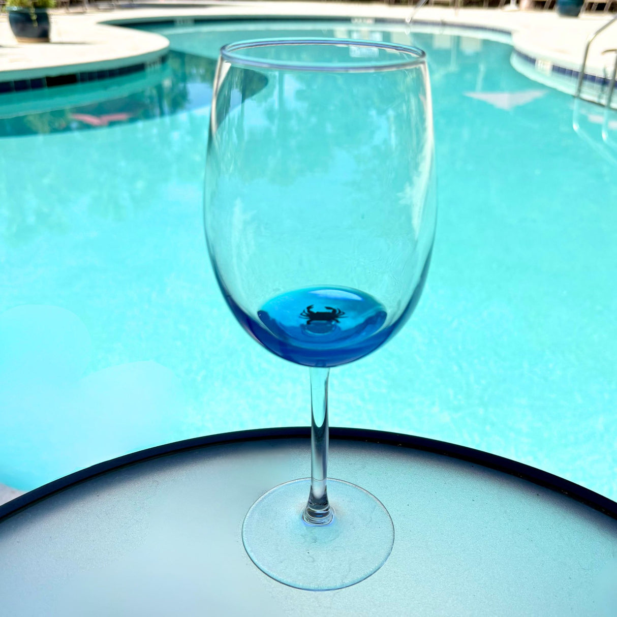 19 oz Ocean Inspired Wine Glass with Sea Creature